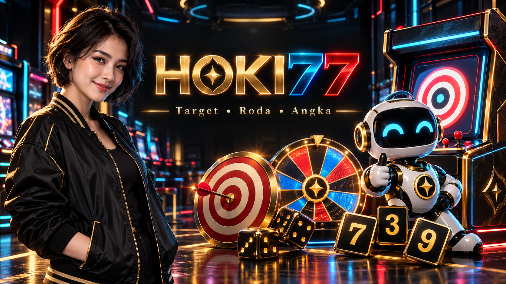 Arcade HOKI77 — Target, Roda, Angka